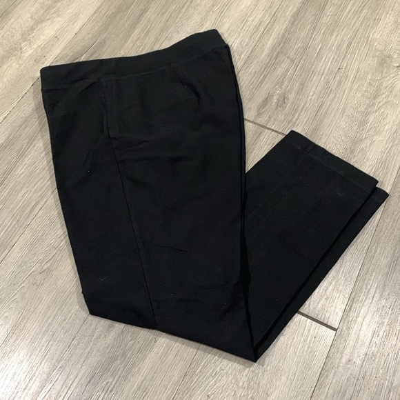 Eileen Fisher Black Washable Stretch Crepe Pant Black   Size M - Picture 1 of 7
